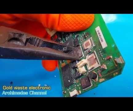 Gold was hidden in waste electronic devices 