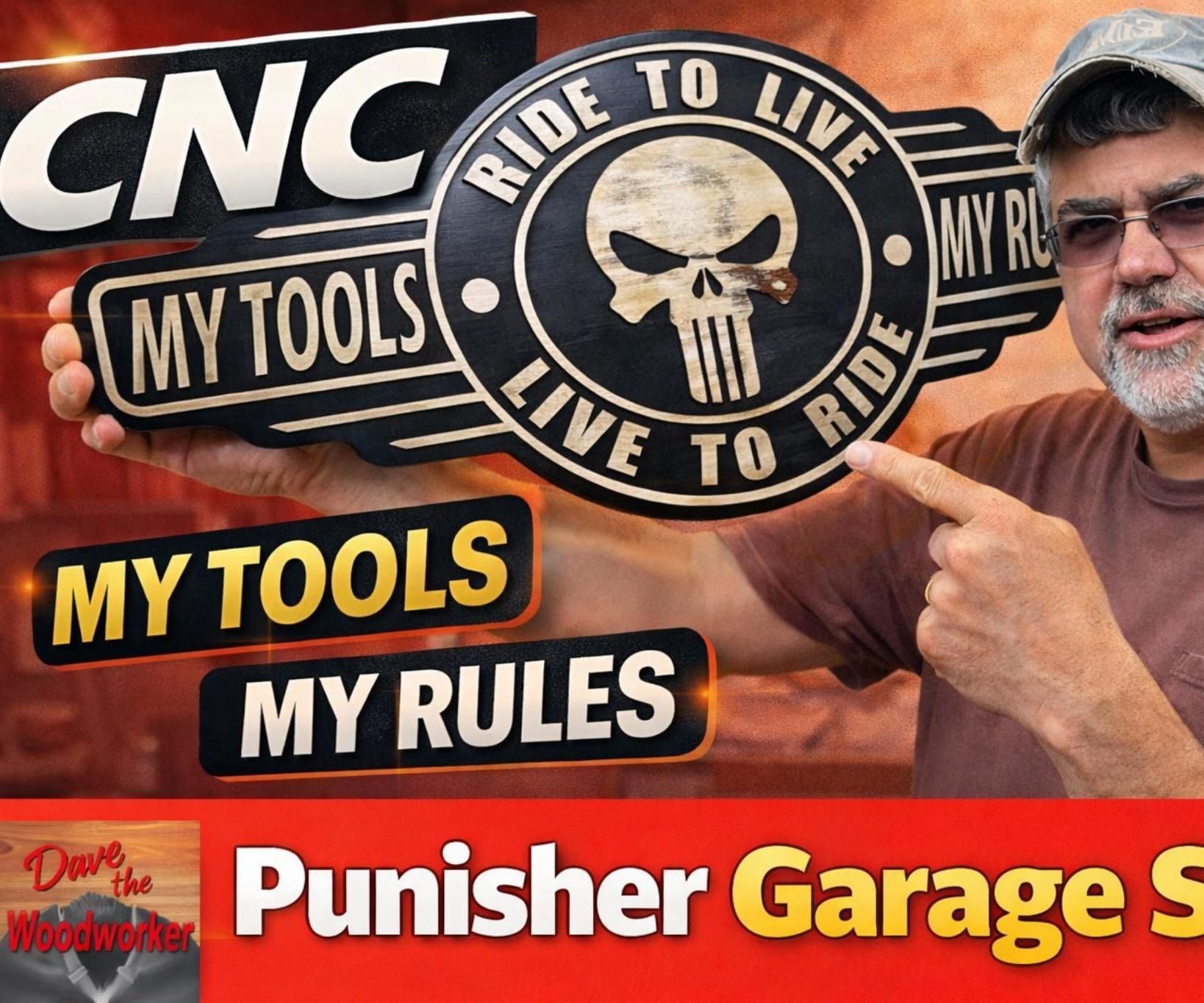 Punisher Skull Garage Sign