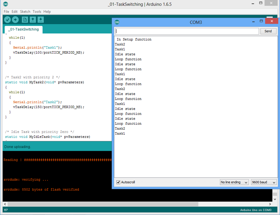 Freertos Gui Example FreeRTOS With Arduino 01 : Setting Up FreeRTOS on Arduino : 7 Steps ...