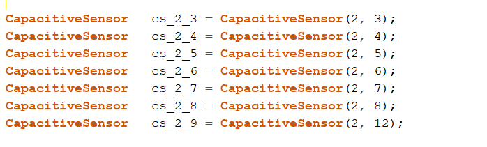Code: Initializing Sensors