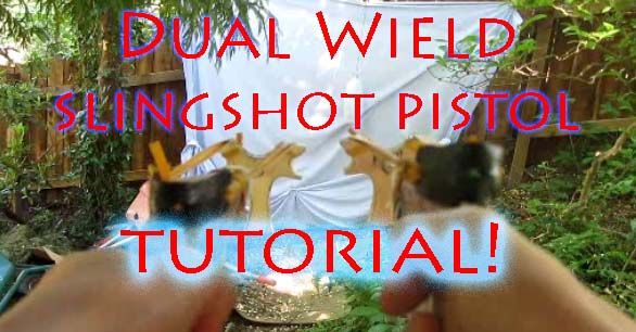 How to Make Dual Wield Slingshot Pistols - the Art of Weapons