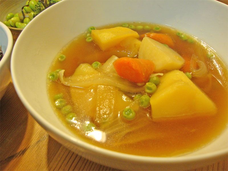 Nikujaga Bacon Potato Soup (Japanese Fusion)