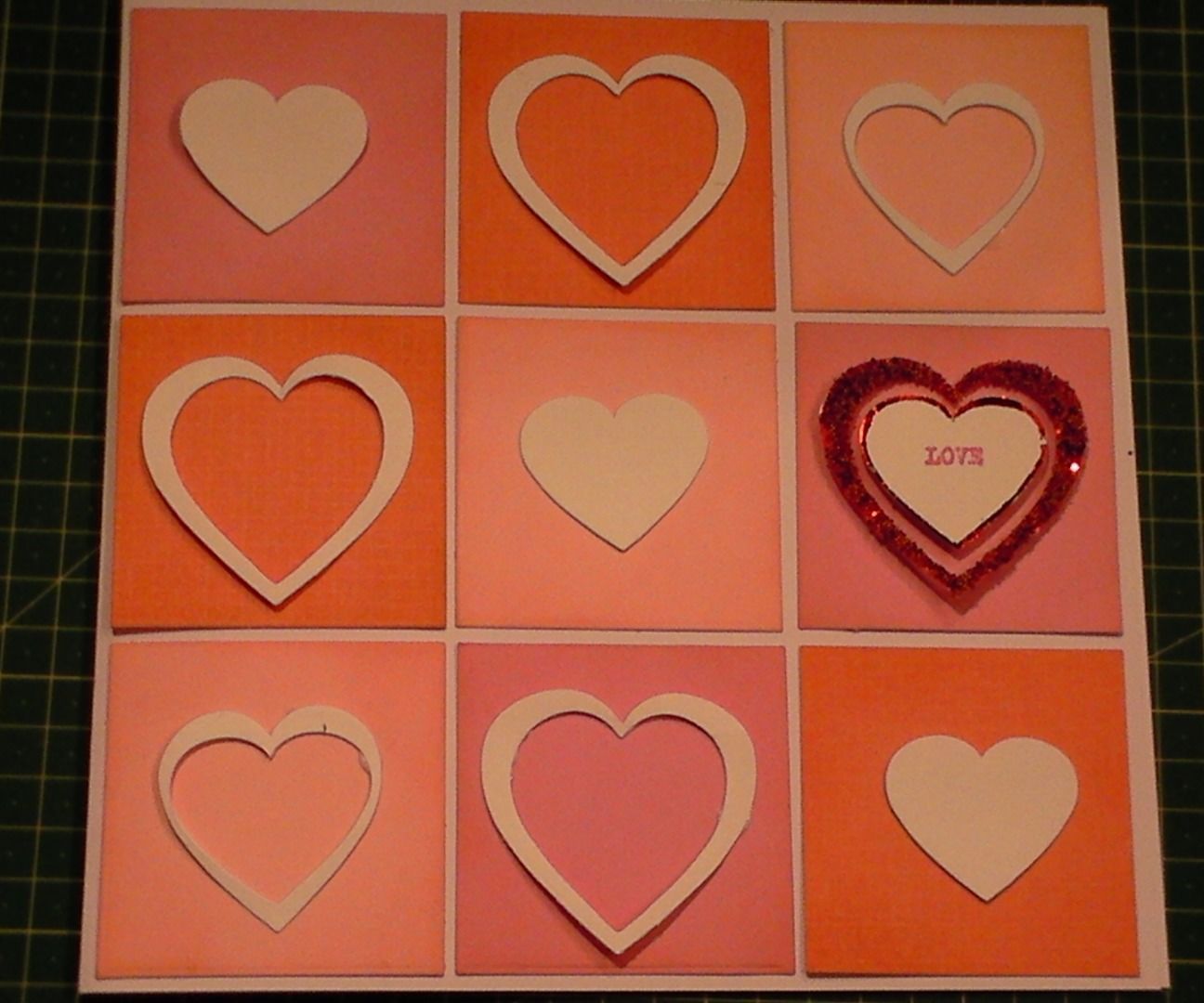 Make a Modern Valentines Day Heart Diecut Card 