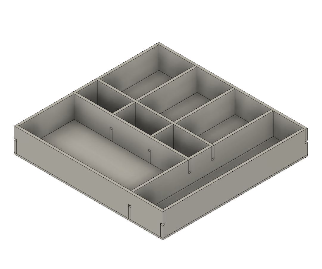 Desk Drawer Divider in Fusion 360