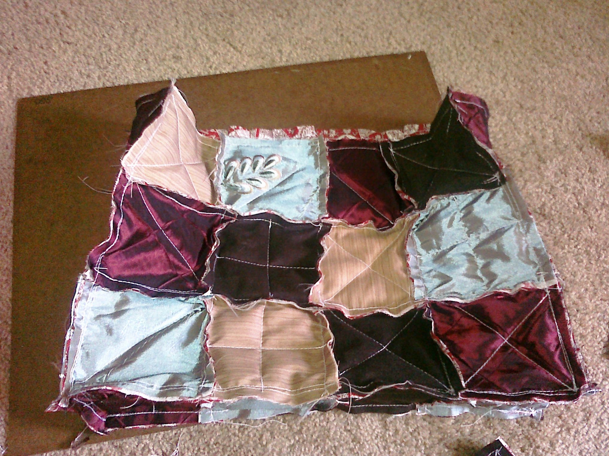 Cute Reversible Rag Quilt Tote Bag 8 Steps (with Pictures