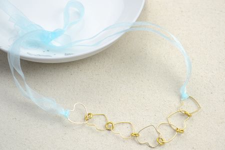 Personalized Mommy Necklaces- Unique Necklaces in Hearts Garland Pattern