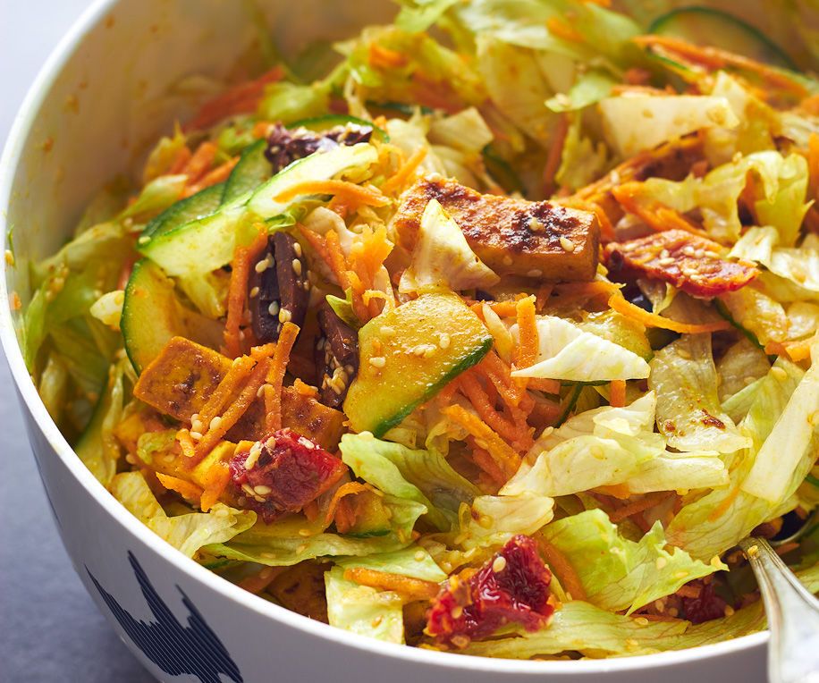 Turmeric Tofu Sesame Salad