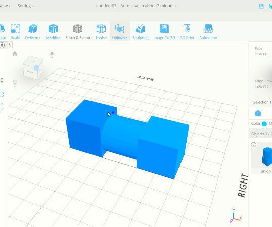 SelfCAD Snap Tools With Related Point