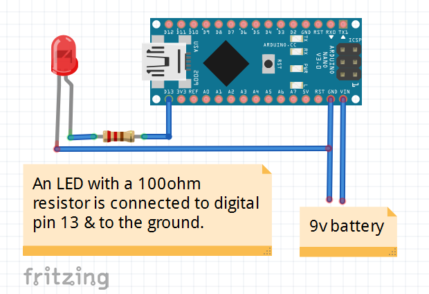 Arduino Nano Led Pin Number