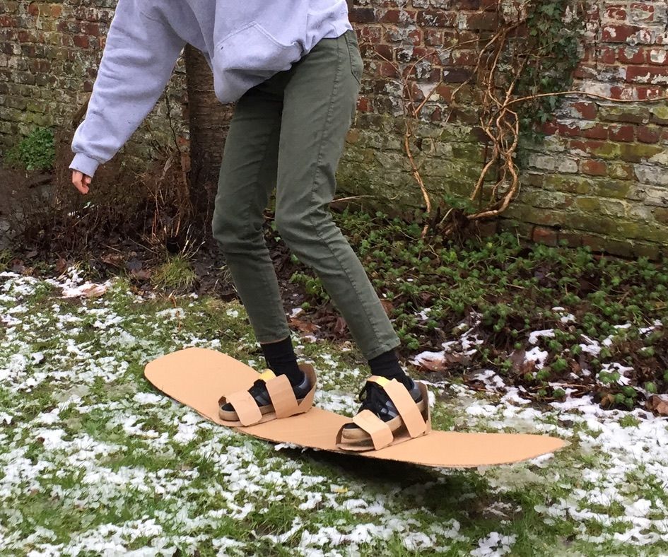 Cardboard Snowboard