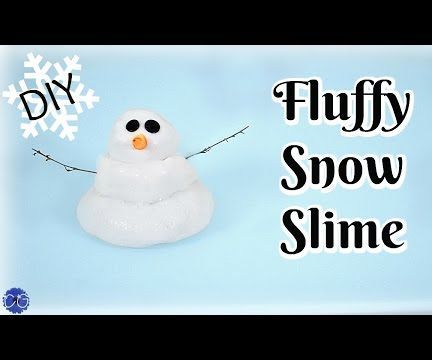 DIY FLUFFY SNOW SLIME - NO BORAX, BAKING SODA METHOD