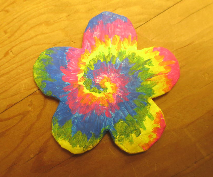 How to Paint a Rainbow Tie-dye Design