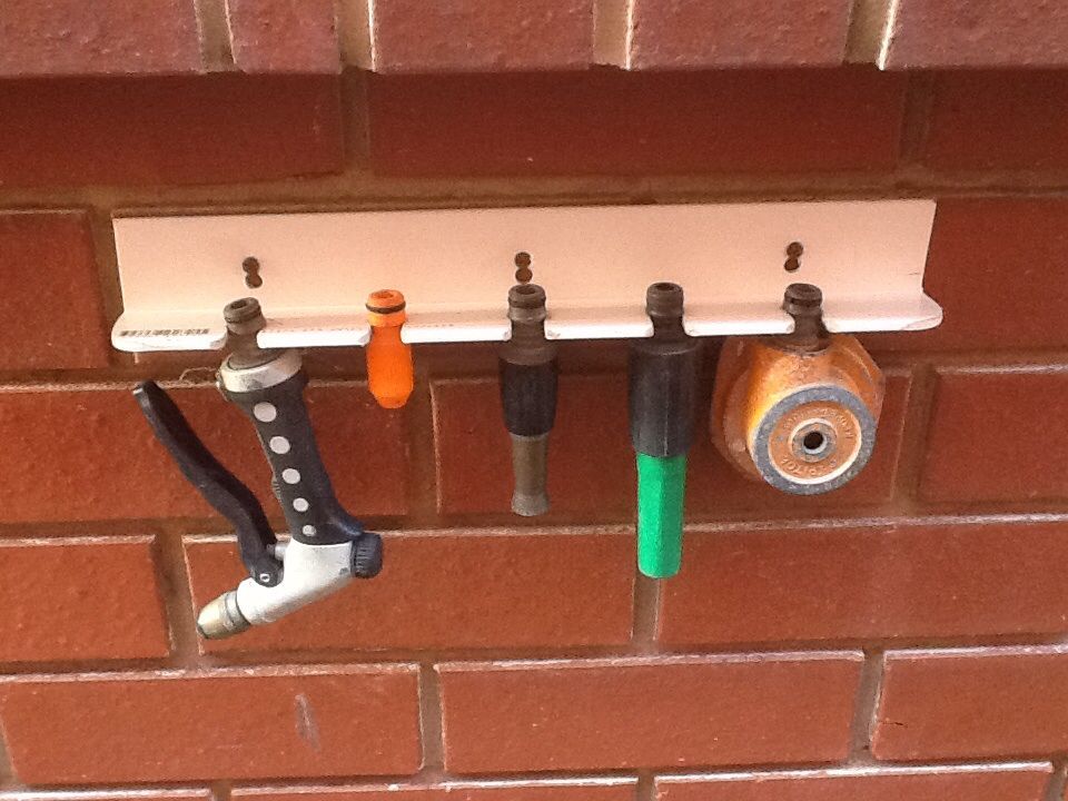 Garden Organizer for 'Click On' type watering accessories.