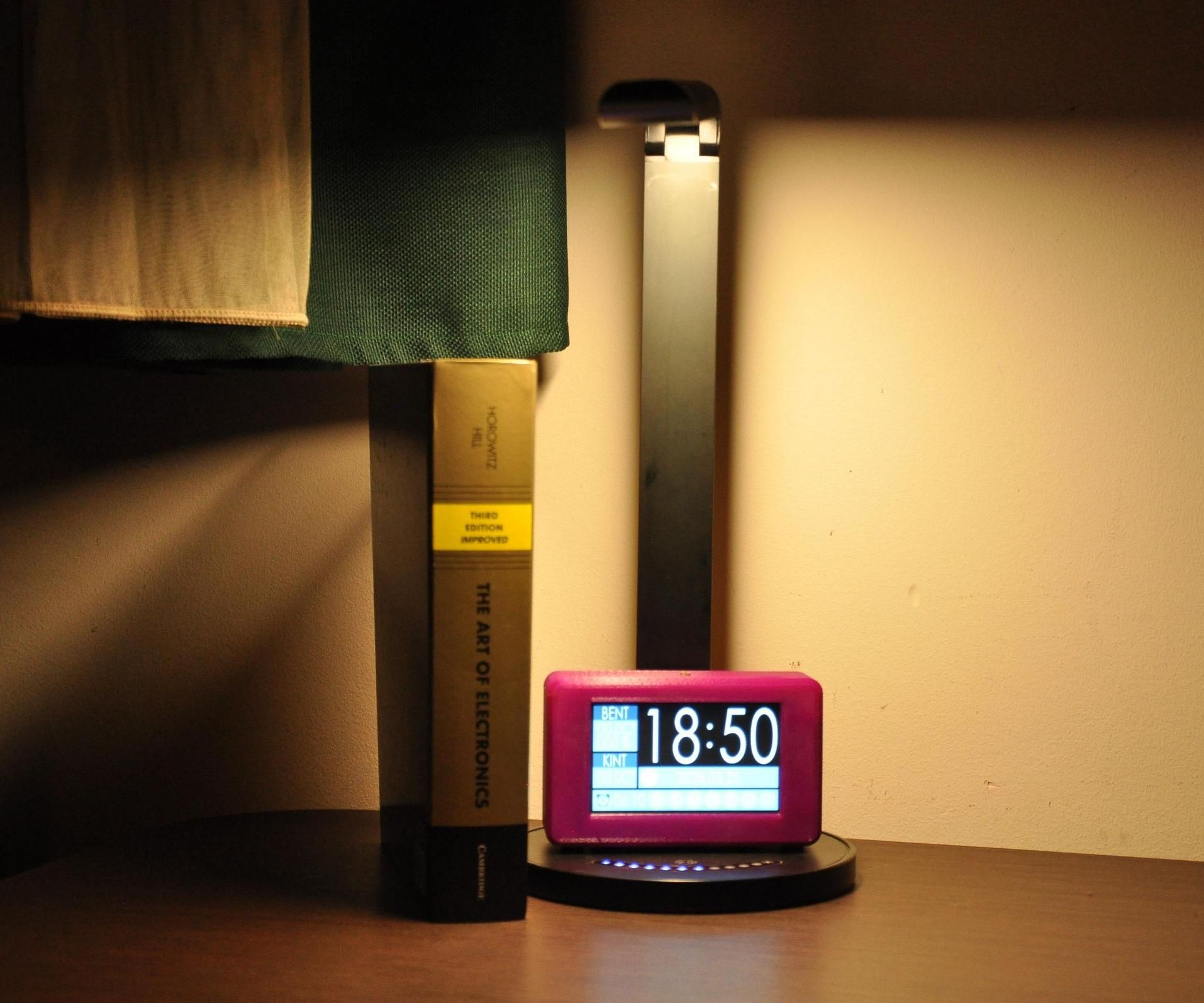 The Aware Bedside: an ESP8266 Weather Console & HMI Smart Clock