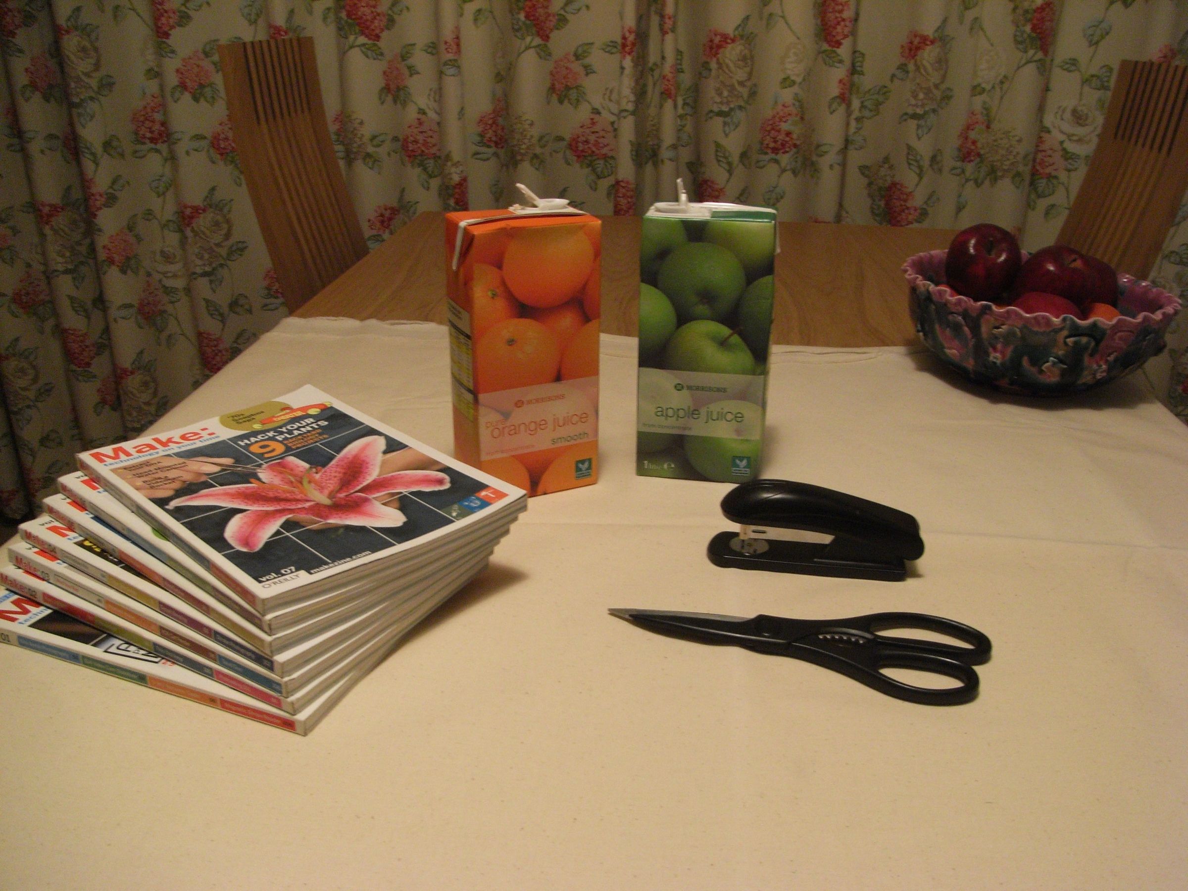 Juice Box Magazine Holder 4 Steps Instructables