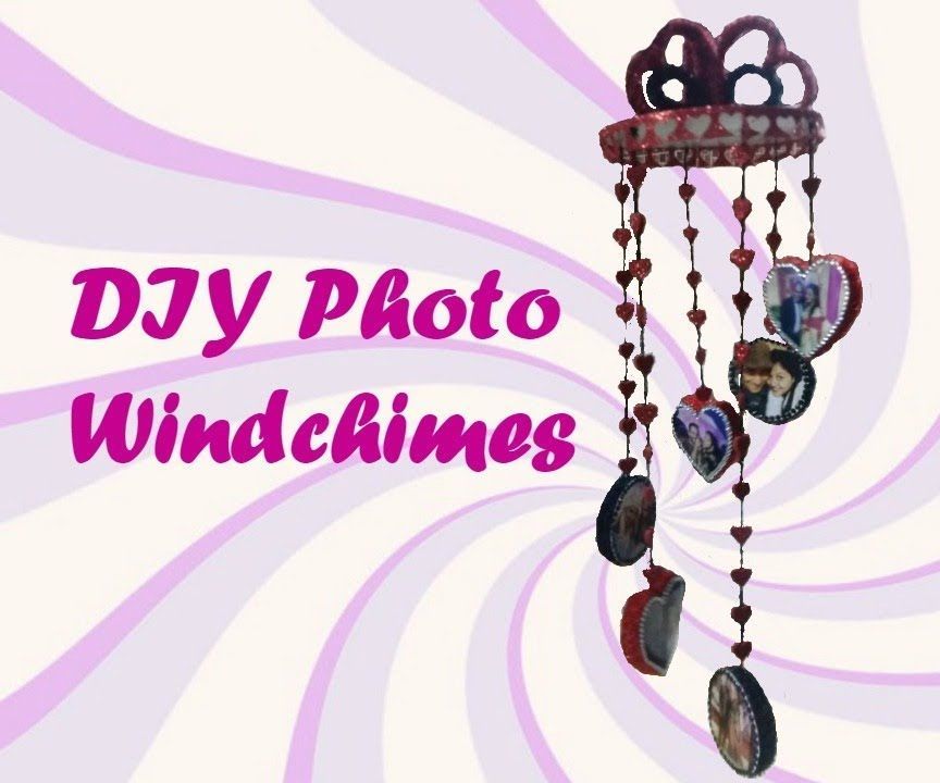 DIY  Photo Wind Chimes With Plastic Bottles