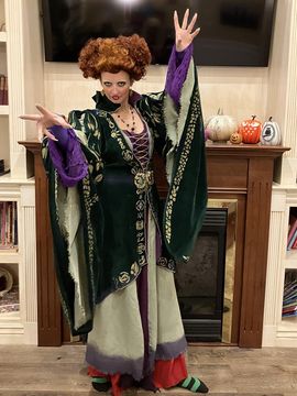 green and champagne dress Green Hocus Witch Adult Costume Extra Small/Small — Red Fox Party Supplies main image 1