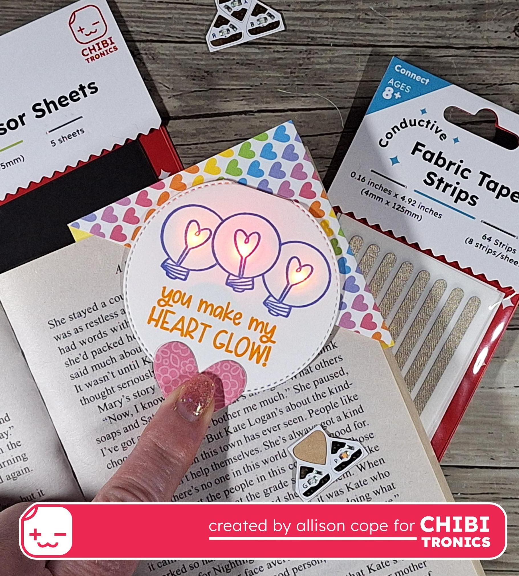 Love Inspired Light-Up Bookmark (featuring Chibitronics)