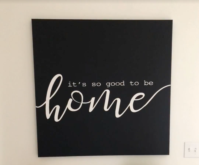 Vinyl Stencil Canvas Print