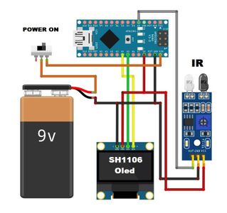 Arduino Tachometer (RPM Meter) With IR Sensor Module : 4 Steps (with ...