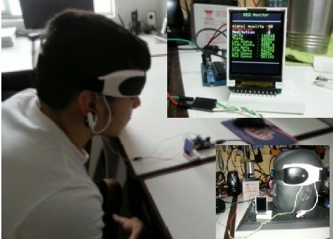 Mini Arduino Portable EEG -  Brain Wave Monitor +