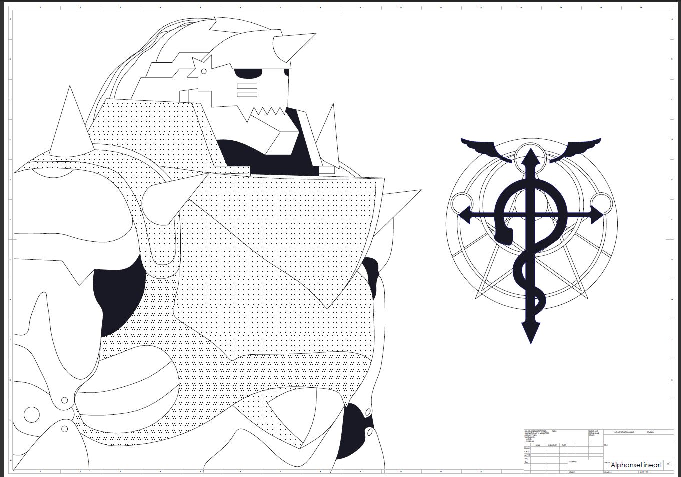 Alphonse Elric Armour in  Aluminium