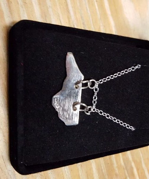 Silver Necklace From US Kennedy Half Dollar