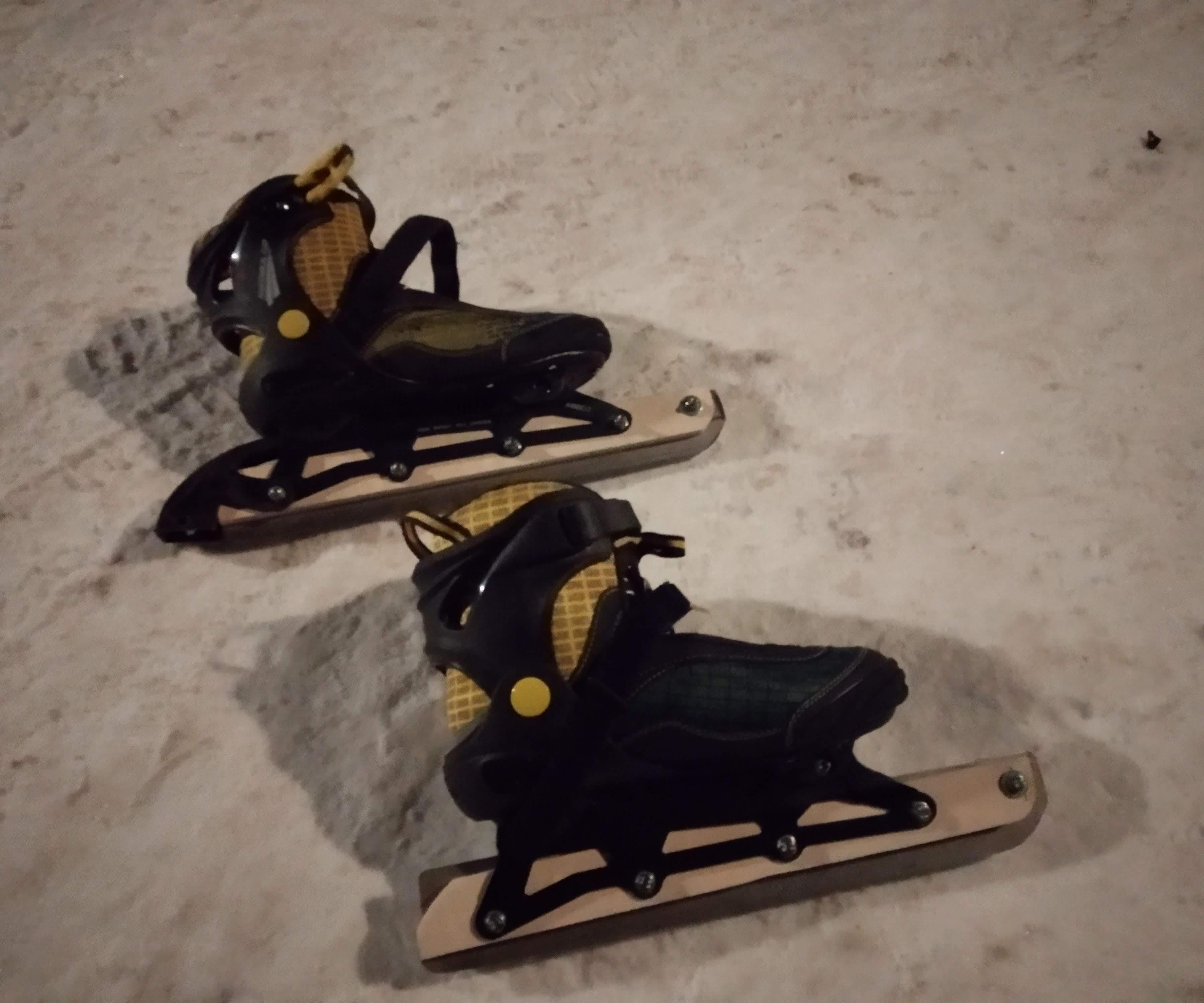 DIY Ice Skates From Inline Skates