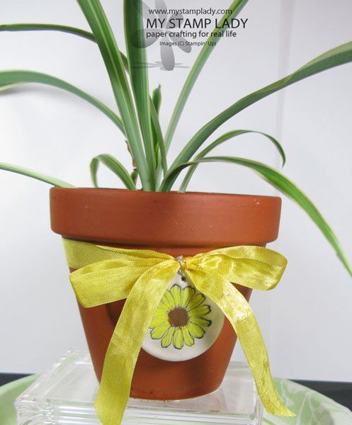 Make a Clay Pot Pretty With a Clay Tie-On