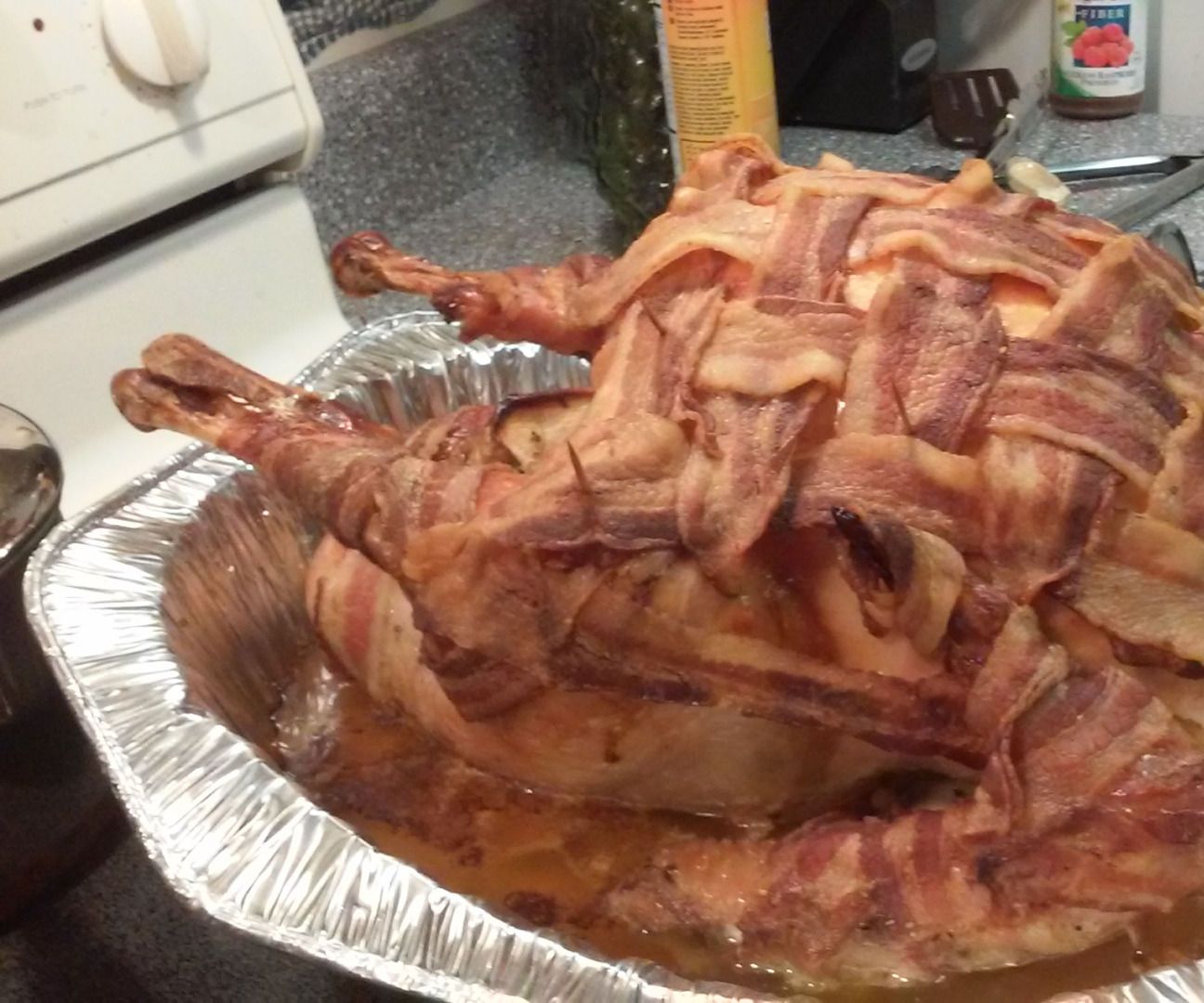 Smoked Bacon Wrapped Turkey