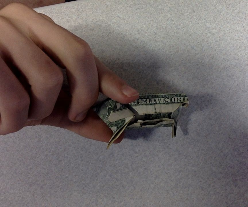 Origami Money Frog