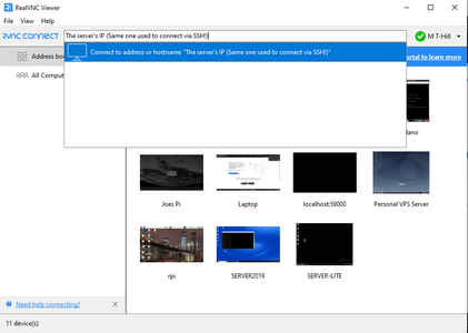 Start VNC Server and Connect to It