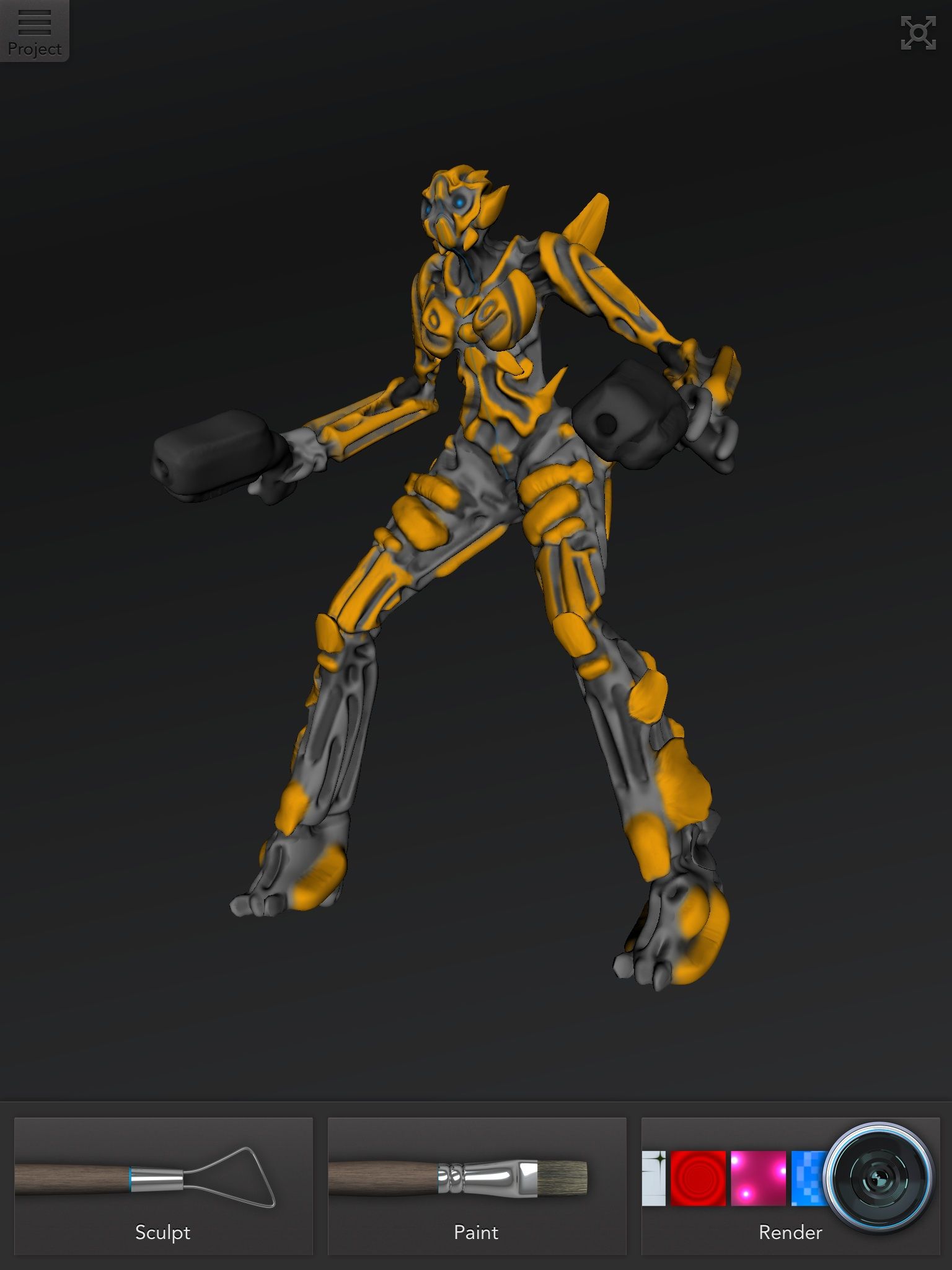 123d Designed Transformers Bumblebee's Girlfriend! 5 Steps