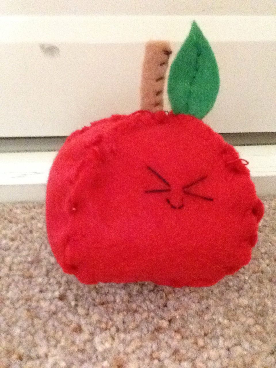 Kawaii Felt Apple Plushies