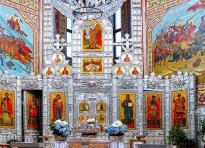 Restoration. Crystal Iconostasis in the City of Dyatkovo, Bryansk Region of the Russian Federation