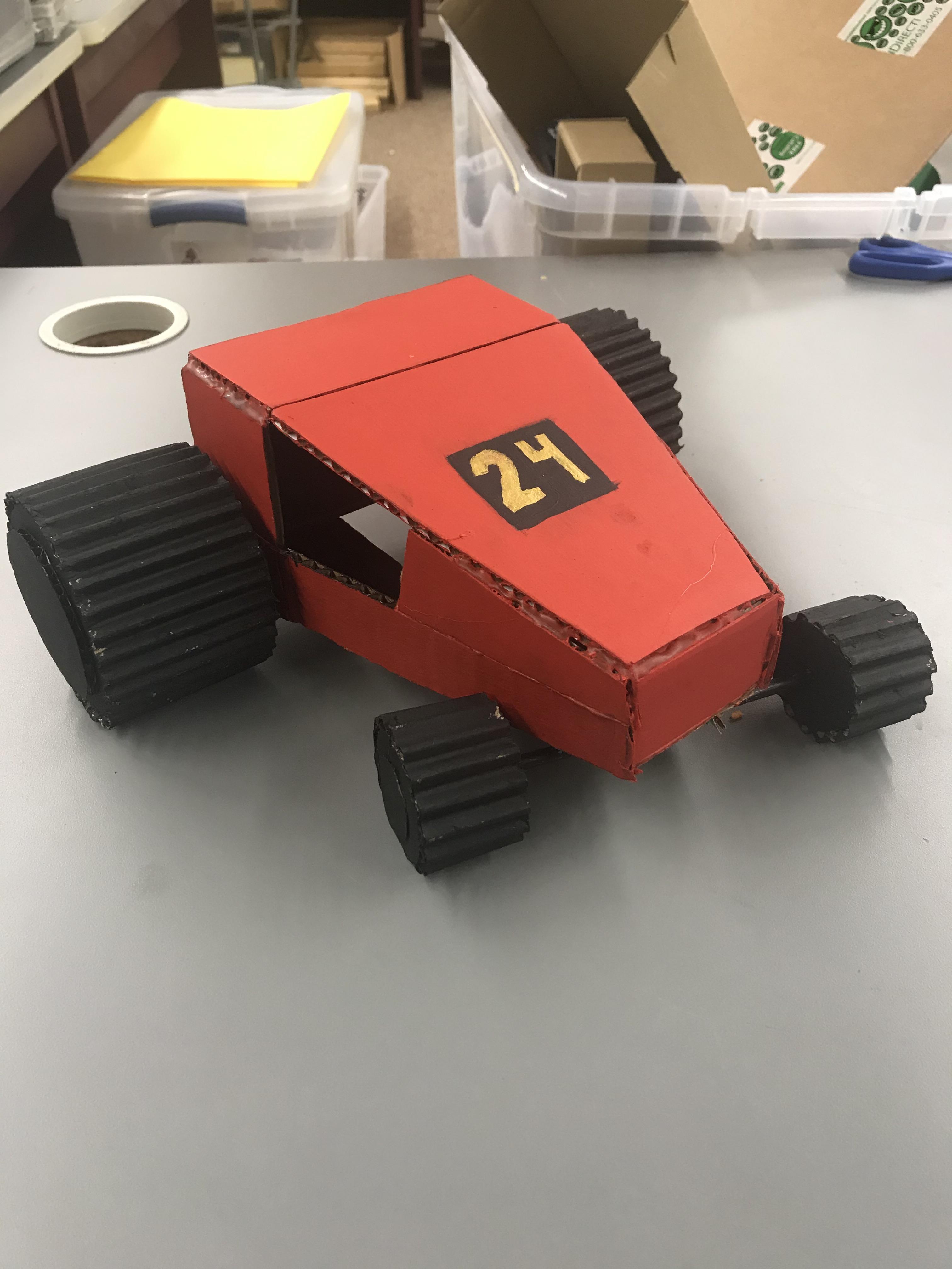 Cardboard Race Car 4 Steps Instructables