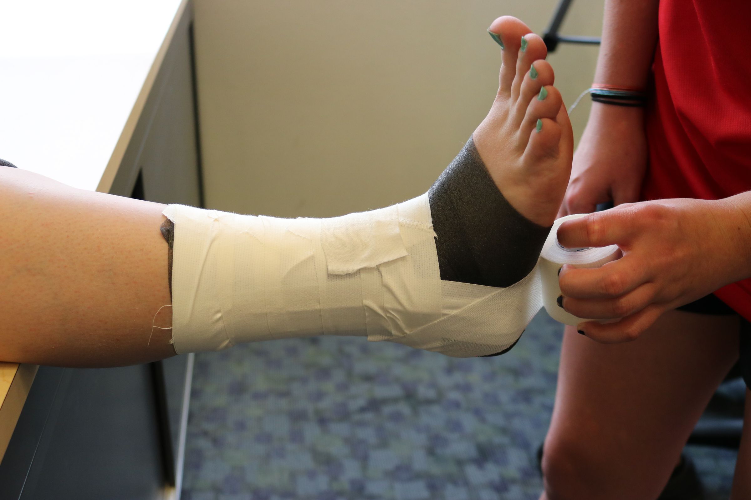 Ankle Taping Heel Lock