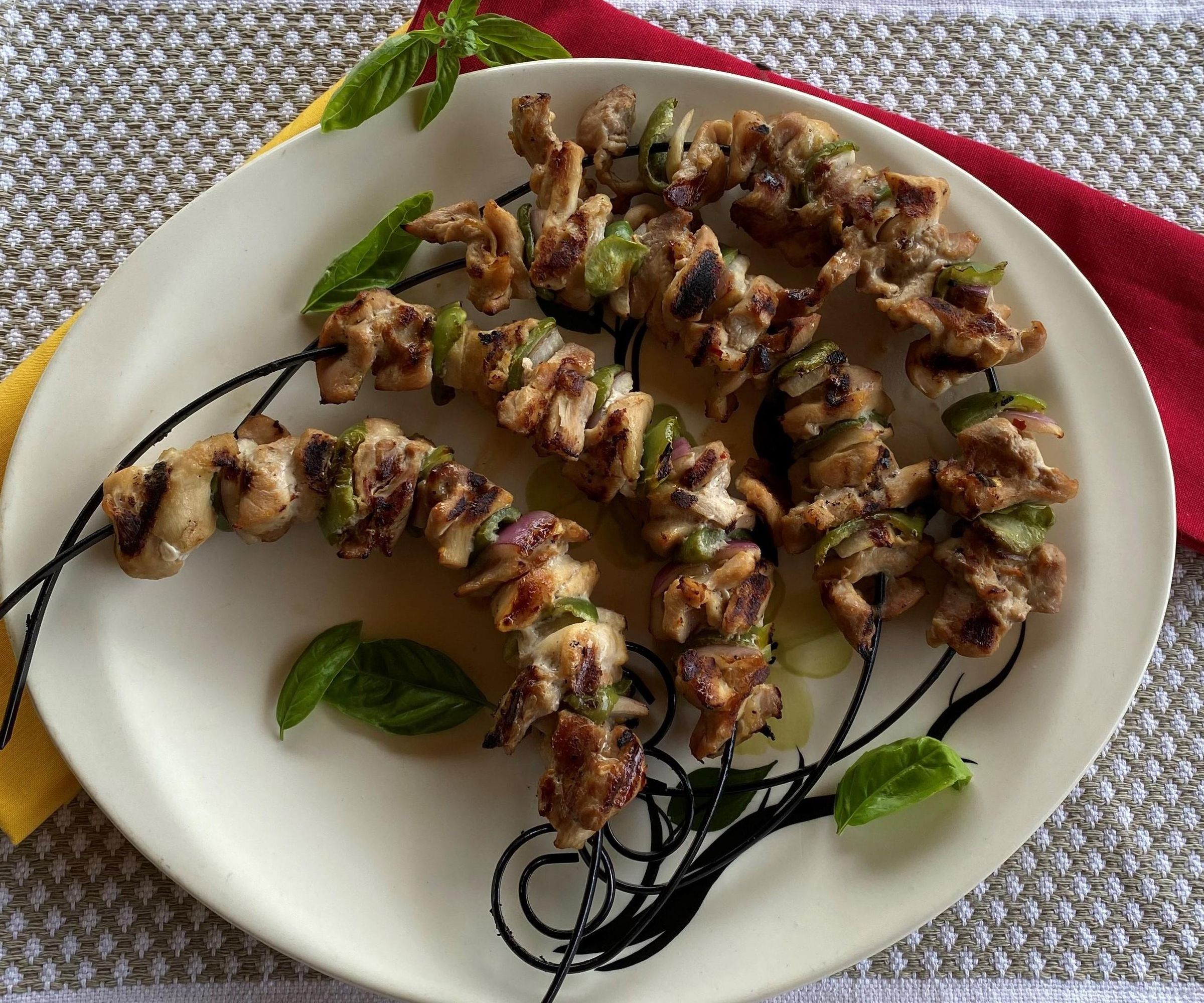 Korean BBQ Chicken Kabobs