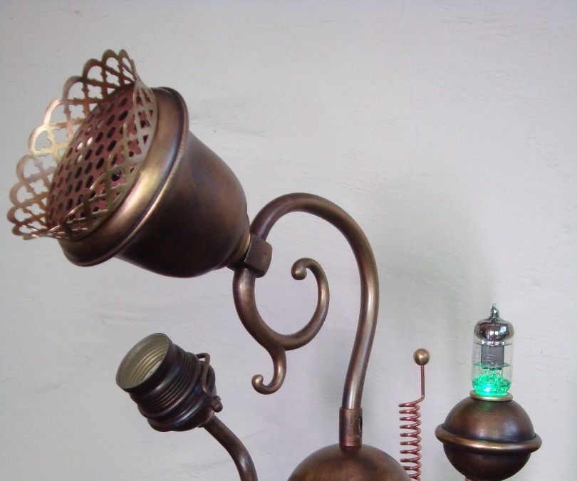 A Steampunk Brass Tube Radio