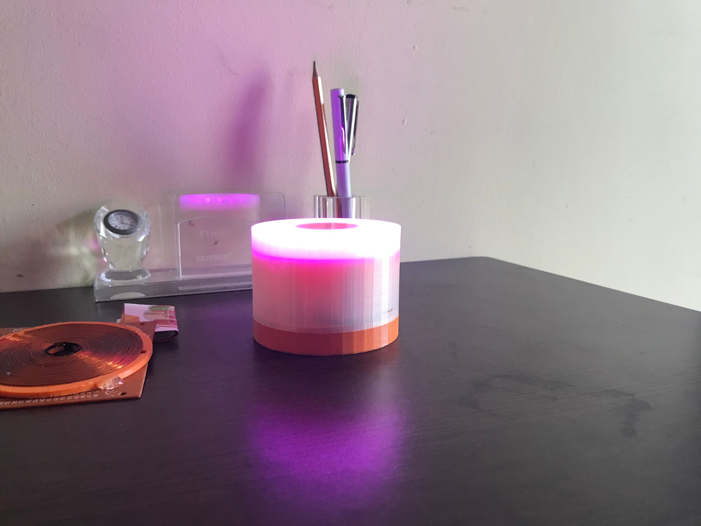 Wireless Powered Multi Color LED Lamp 10 Steps (with Pictures