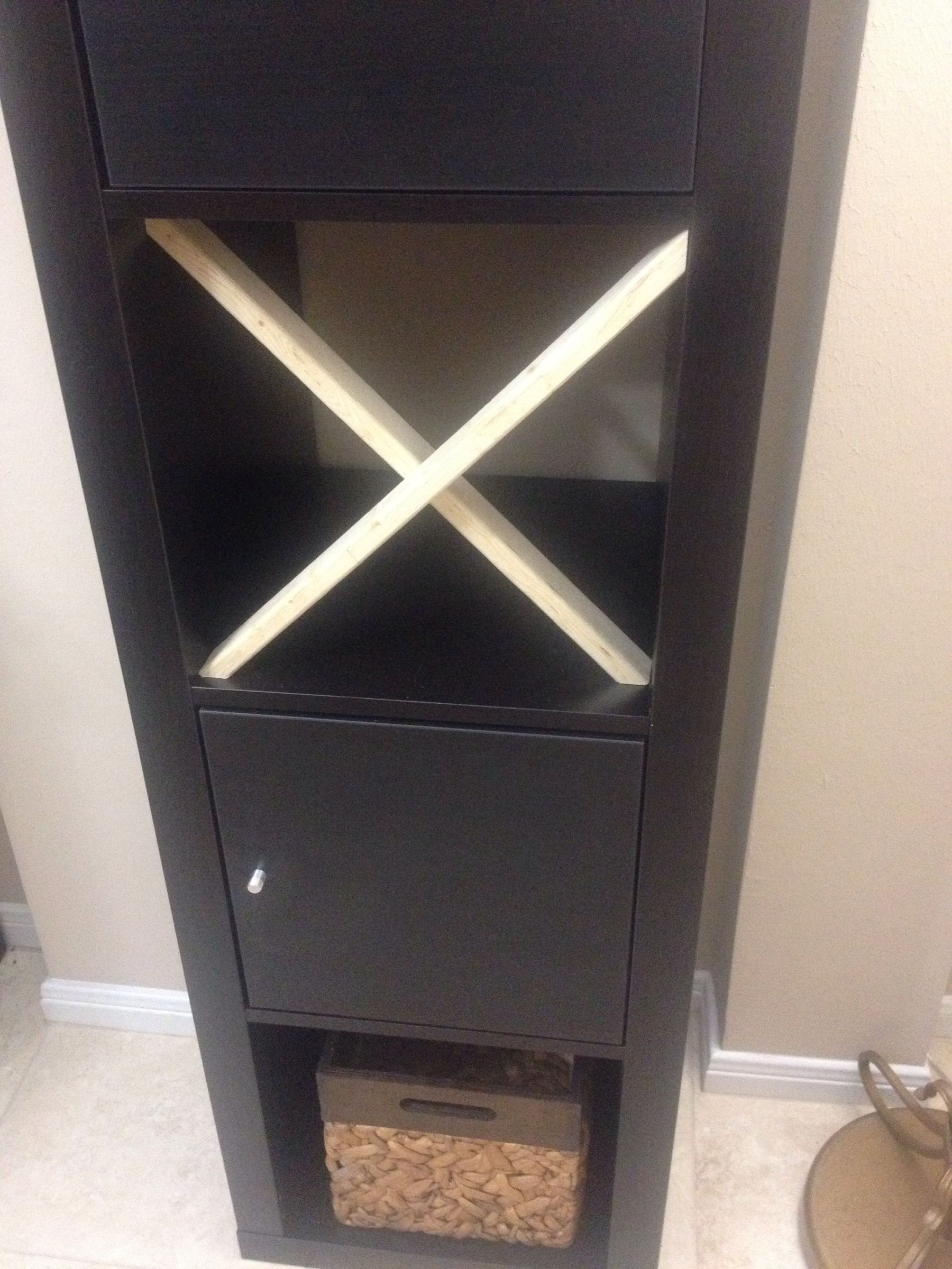 IKEA Hack EXPEDIT Wine Rack Instructables