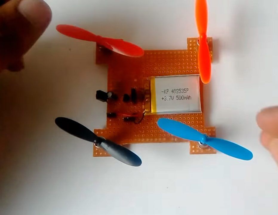 How To Make Drone Using Only Transistor And Control With TV