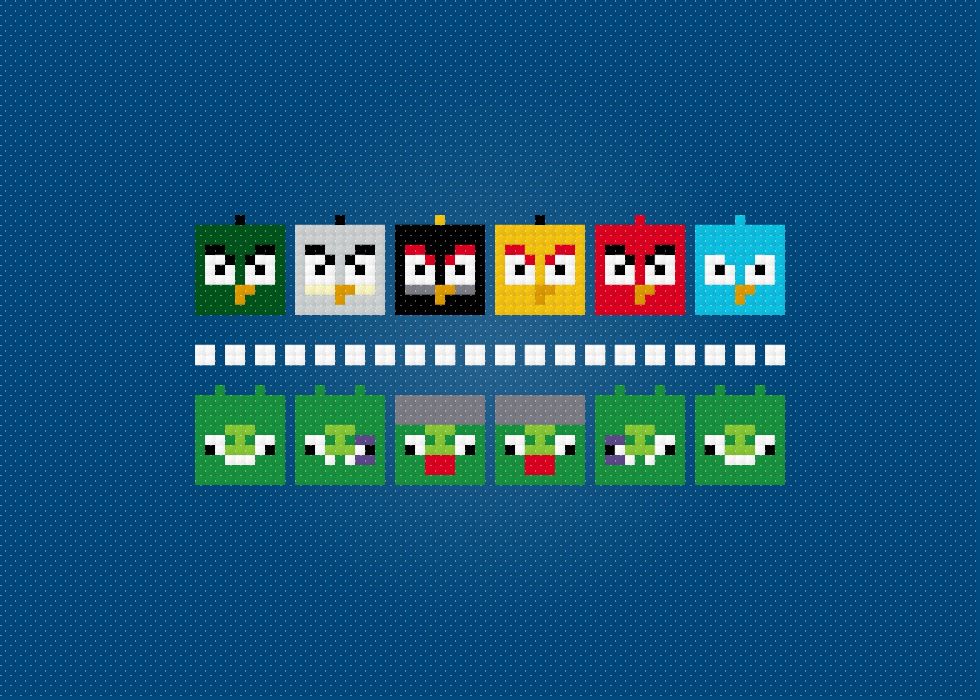 Angry Birds Cross Stitch Pattern Free Download
