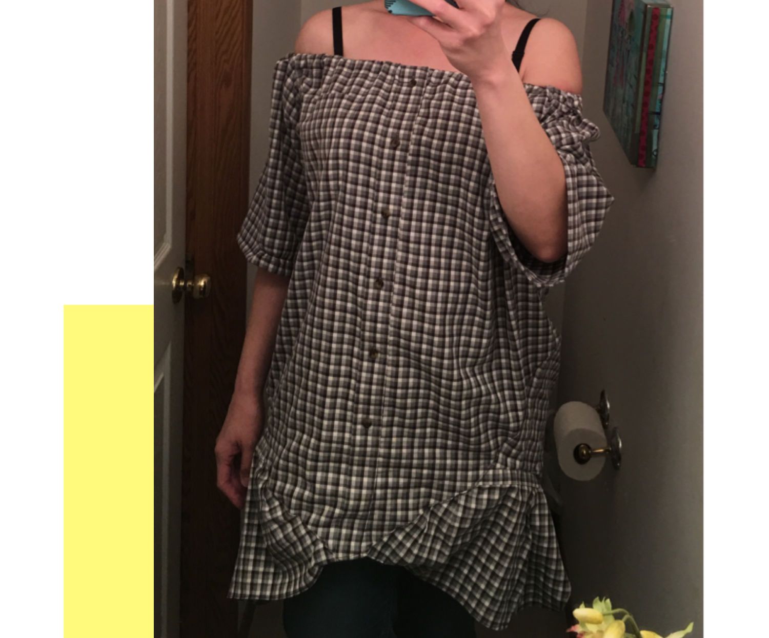 Dress From an Upcycled Men' Shirt