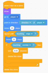 Code the Bullet and the Muzzle Flash