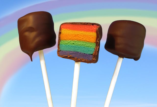 How to Make a Cake Pop With Rainbow Stripes