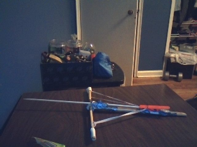 How to make a quick, easy and fun bamboo chopstick crossbow.