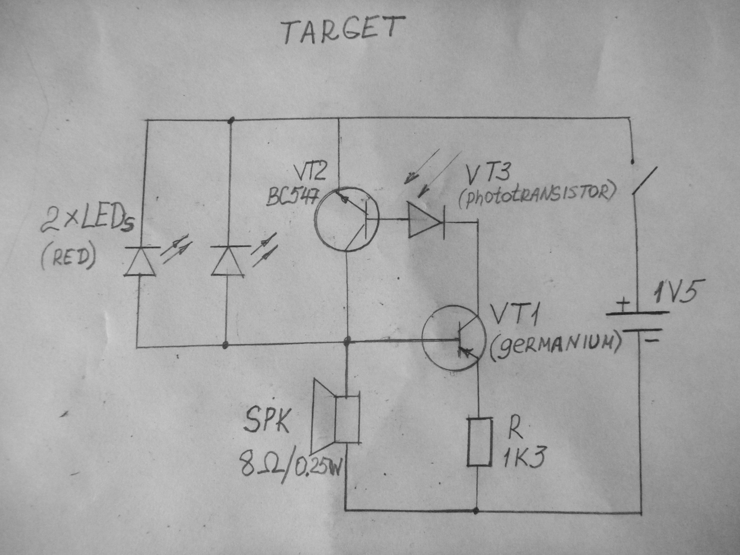 Laser Gun Circuit Diagram