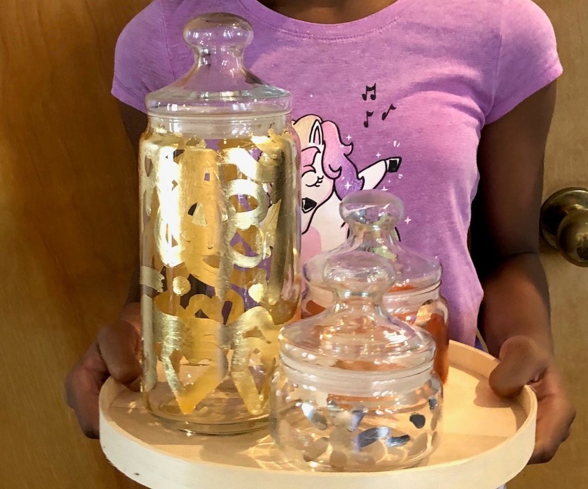 Summer Sunshine-y Gilded GlassJars