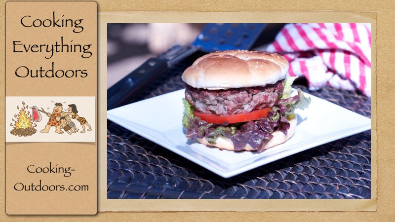 Stilton Burgers on the Grill